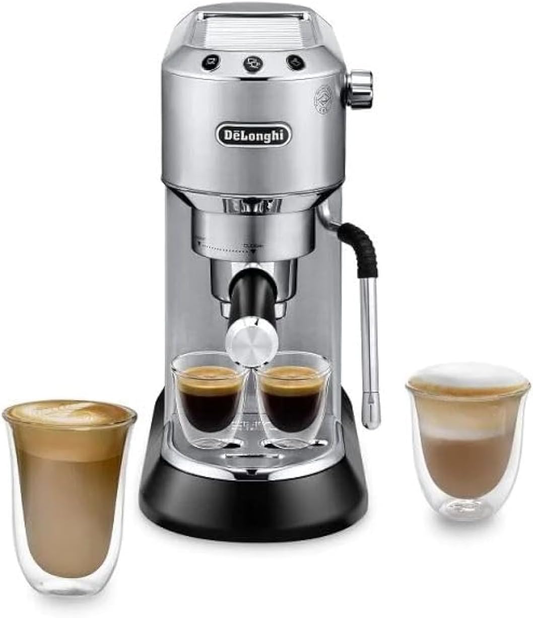 DeLonghi Dedica Arte Espresso Machine, 1.1 Liter, 1350 Watt, silver- EC885M